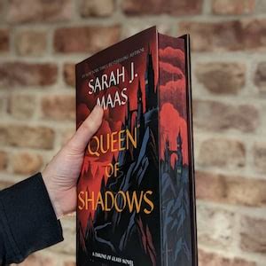 Queen Of Shadows By Sarah J Maas Custom Stencil Sprayed Edge Fore Edge