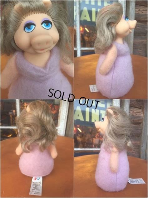 70s Vintage Muppets Miss Piggy Beans Doll 15cm AL339 2000toys