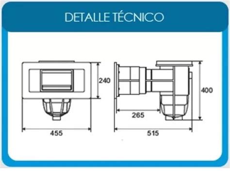 Skimmer Marca Vulcano Boca Ancha Para Piletas De Fibra En Venta En