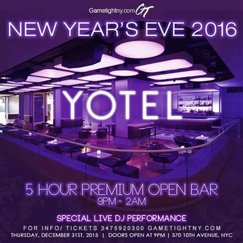 Celebrate New Year's Eve at Yotel NYC Rooftop in Times Square