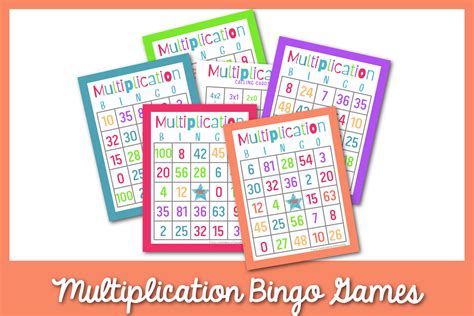 Bingo Cards For Multiplication