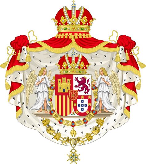 A Coat Of Arms I Made To Accompany My United Kingdom Of Iberia Map It Features The Coats Of