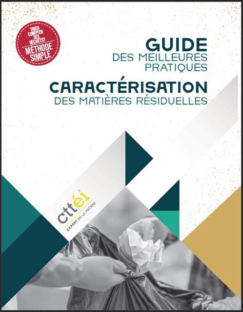 Guide des meilleures pratiques Caractérisation des matières résiduelles