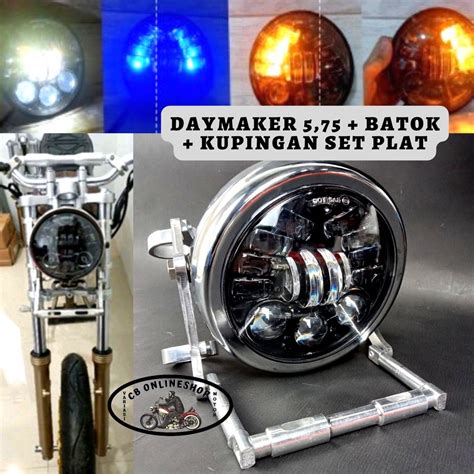 Jual Daymaker 5 75 7 Inch Plus Kupingan Cnc Set Plat Plus Batok Pesek