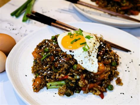 Sticky Fried Brown Rice Salty Sweet Journeys
