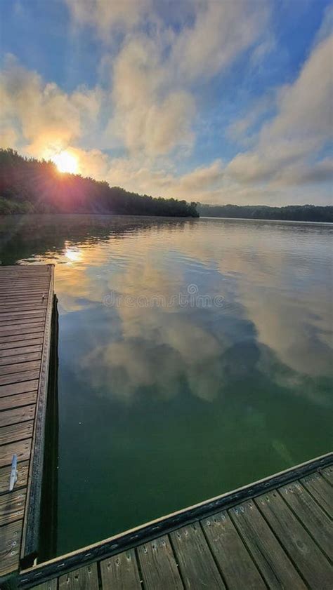 Atwood Lake Boat Dock Stock Photo Image Of Park Cloud 253036542