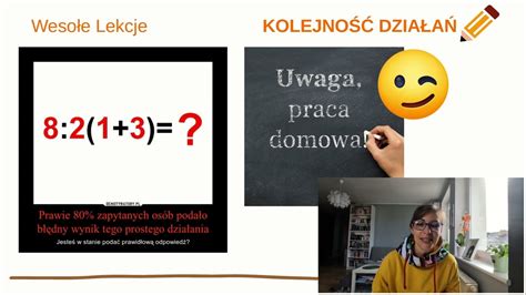 Kolejność wykonywania działań lekcja matematyki YouTube