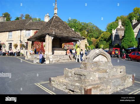 The 14th Century Market Cross Castle Combe Wiltshire England United