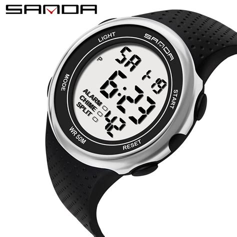 SANDA Reloj Digital Deportivo Para Hombre Y Mujer Cron Grafo De Pulsera