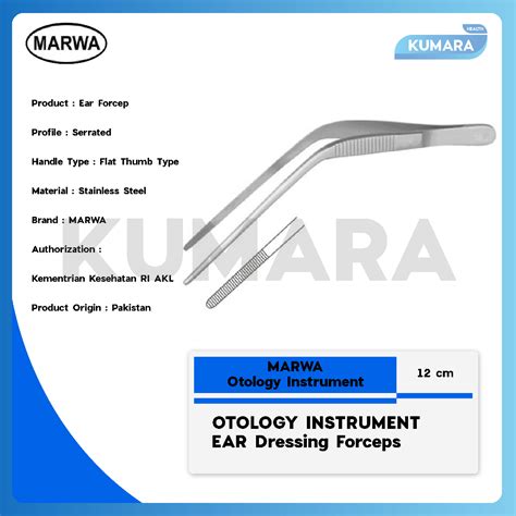 Jual MARWA Troeltsch Wilde Ear Forceps Pinset Telinga Ear