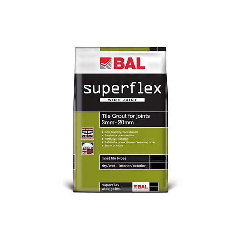 Bal Superflex Wide Joint Grout Limestone 10kg