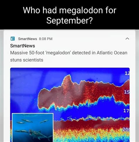 Who Had Megalodon For September Bb Smartnews Pm Smartnews Massive 50