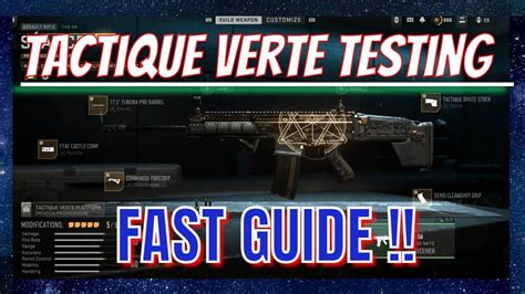 Dmz Season Tactique Verte Testing Fast Guide Crown Faction Tier