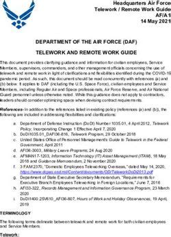 Headquarters Air Force Telework Remote Work Guide Af A Af Mil