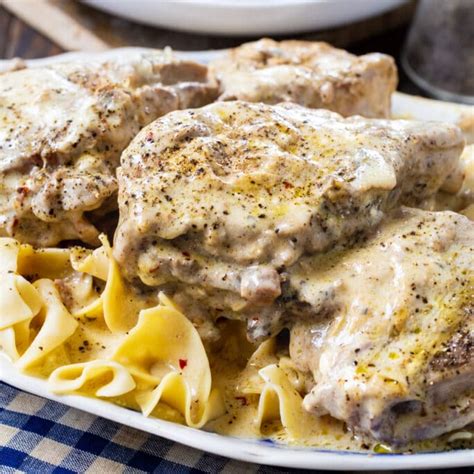 Slow Cooker Creamy Ranch Pork Chops Spicy Southern Kitchen