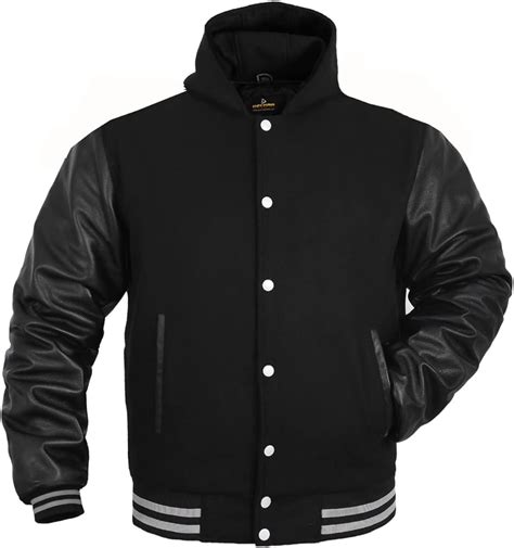 Handmade Unisex Varsity College Jacket Letterman Jacket Style Front Back Wool And Leather Sleeves