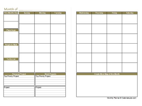 Printable Monthly Planner Template A3 Free Printable 59 Off