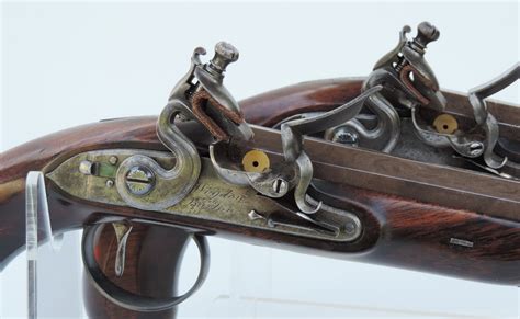 Wogdon And Barton Cased Pair Of Flintlock Duelling Pistols Flintlocks