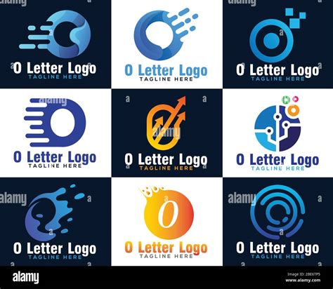 Digital O Letter Circle Technology Logo O Initial Digital Logo
