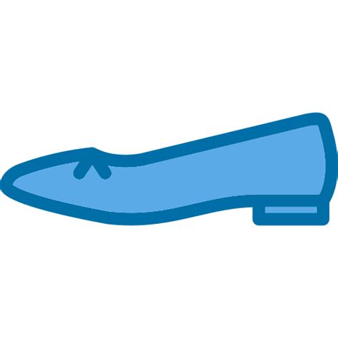 Flat Shoes Generic Blue Icon Clip Art Library