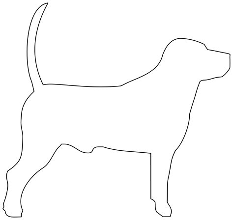 Shape Of Labrador Free Printable Papercraft Templates