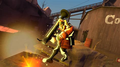 Soldier Rocket Jump (made with SFM and Photoshop. Soldier Loadout based on my friend loadout ...