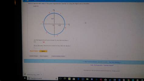 Solved Find An Approximate Value Of The Given Trigonometric Chegg