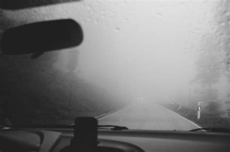 Driving In Fog Free Stock Image Barnimages