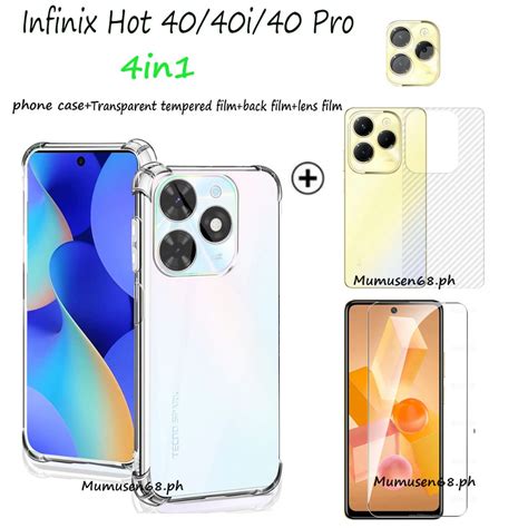 In Suitable For Infinix Hot Hot Pro Hot I Transparent Four Corner Shock Absorbing