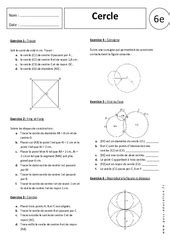 Cercle Et Disque Me Exercices Cours Valuation R Vision Pdf