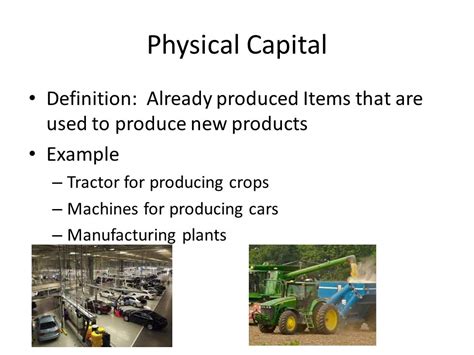 Physical Capital Example