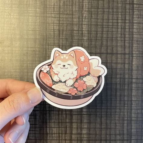 Kawaii Cat food Sticker – mystudiopen