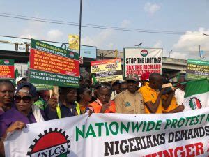 BREAKING NLC Members Protest Economic Hardship In Lagos