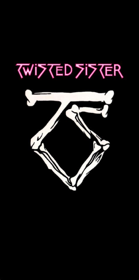 1438x2894 Twisted Sister Custom Stay Hungry Logo Wallpaper Made By Me
