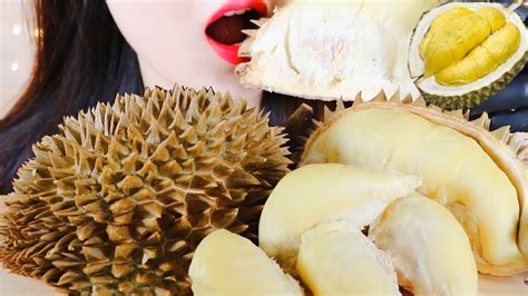 두리안 Durian Exotic Fruit Asmr No Talking Eating Sounds Mukbang Jisoo Asmr 지수 Youtube