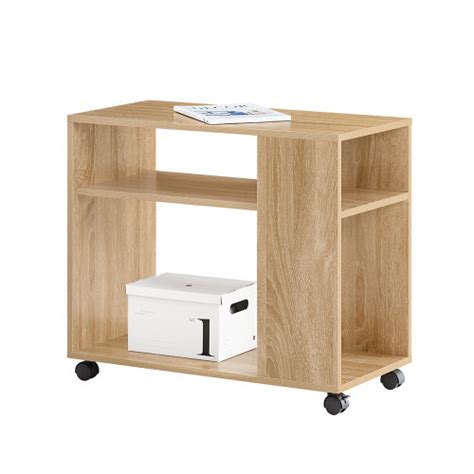 Sobuy Fbt N Side Table End Table Coffee Table With Storage Shelves