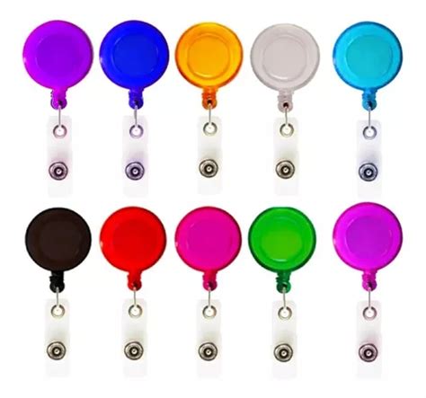 Piezas Yoyo Porta Credencial Retr Ctil Colores A Elegir En