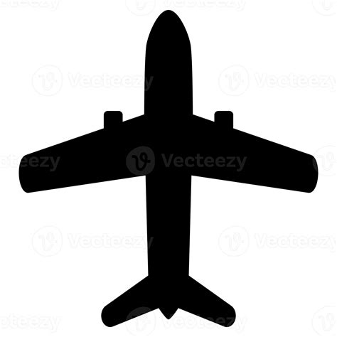 Black airplane icon 13391026 PNG