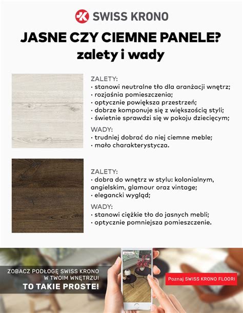 Co warto wiedzieć o ciemnych a co o jasnych panelach podłogowych