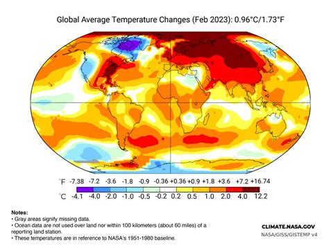 NASA Climate On Twitter UPDATE February 2023 Was The 4th Warmest