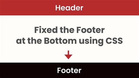 Fixed The Footer At The Bottom Of The Page Using HTML And CSS Sticky