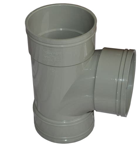 Triple Socket Solvent Soil Pipe Degree Tee Grey On Demand Supplies