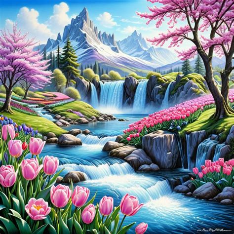 Pin By Seema Tiwari On Landscape In Fantasy Landscape Flower