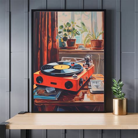 Vinyl Record Print Record Player Art Vintage Wall Art Vintage Music Wall Art Retro Wall