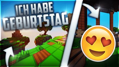 ICH HABE GEBURTSTAG BIRTHDAY STREAM Minecraft SKYWARS Auf