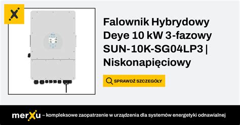 Deye Falownik Hybrydowy Kw Fazowy Sun K Sg Lp