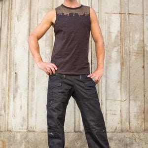 Mens Baggy Cargo Pants Goth Techwear Alternative Mens Clothing