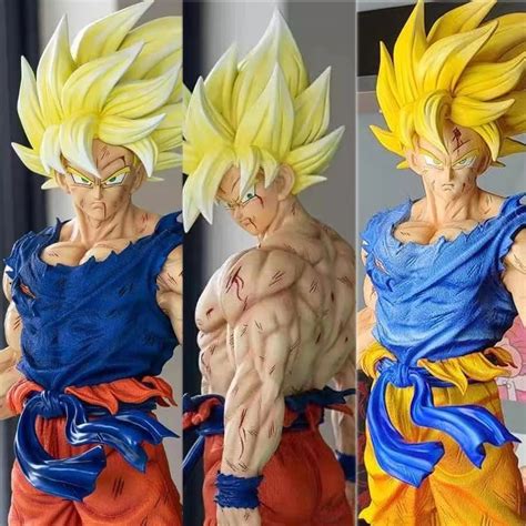 43cm Dragon Ball Z Son Goku Figure Gk Super Saiyan Son Goku Action