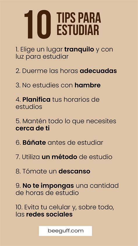 10 Tips Para Estudiar Como Organizarse Para Estudiar Consejos Para