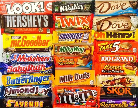 American Candy Assortment Chocolate 24 Bars Hershey Nestle Mars